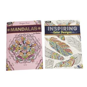 NEW Kappa Mandalas/Nature Adult Coloring Activity Books Bundle 2